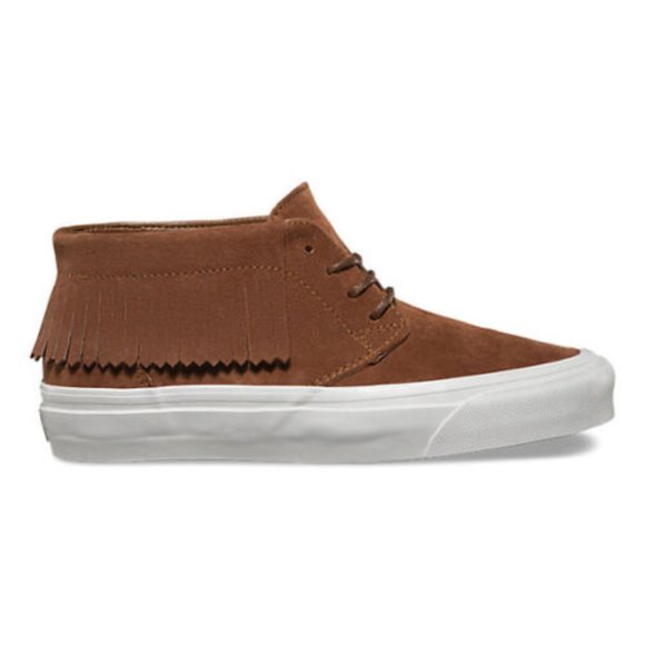Vans Other - VANS Chukka Moc DX (Suede) Bison Brown White Mid Mens Size 8.5